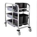 Vogue Abräumwagen Aus Edelstahl, 90X82X44Cm