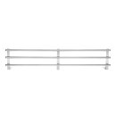 Vogue Wandregal mit 3 Stangen aus Edelstahl inkl. Wandhalterung 1500x225x300mm