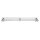 Vogue Wandregal mit 3 Stangen aus Edelstahl inkl. Wandhalterung 1500x225x300mm