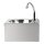 Basix Waschbecken mit handfreier Bedienung - 30 x 32 x 19,5 cm, Edelstahl