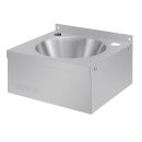 Vogue Handwaschbecken aus Edelstahl - 305 x 268 x 165 mm, Wandmontage