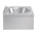 Vogue Handwaschbecken aus Edelstahl - 305 x 268 x 165 mm, Wandmontage