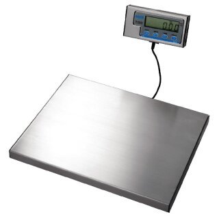 Salter Waage bis 120 kg - Edelstahl, 4 rutschfesten Gummifüßen, mit Display