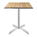 Bolero Tisch quadratisch und klappbar aus Aluminium und...