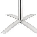 Bolero Tisch quadratisch und klappbar aus Aluminium und Eschenholz 600x600720mm