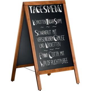 Saro Menütafel und Kreidetafel Ivar mit melaminbeschichteter MDF