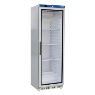Lagerkühlschrank mit 1 Glastür - 361 Liter, Statische Kühlung mit Umluftventilator