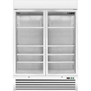 Saro Tiefkühlschrank D 920  mit 2 Glastüren - Umluftkühlung, LED, weiß