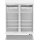 Saro Tiefkühlschrank D 920  mit 2 Glastüren - Umluftkühlung, LED, weiß