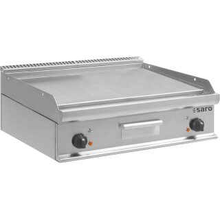 Gastro Elektro-Griddleplatte 2 getrennt regelbare Kochzonen Tischmodell 400 V