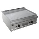 Edelstahl-Grillplatte Gas mit gerillter Bratfläche...