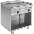Gas-Griddleplatte mit offenem Unterbau und  1/2 glatt und...