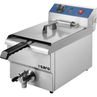 Profi Fritteuse FT 13 mit 13 Liter - mit Ablasshahn, 3,3 kW, 230V