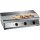 Saro Grillplatte Fry Top 760 mit 3 glatter Bratzonen aus Edelstahl 400 V