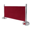 Bolero Abschirmwand 143 x 2 x 70 cm - aus Polyester, Maschinenwaschbar, rot