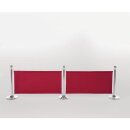 Bolero Abschirmwand 143 x 2 x 70 cm - aus Polyester, Maschinenwaschbar, rot