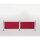 Bolero Abschirmwand 143 x 2 x 70 cm - aus Polyester, Maschinenwaschbar, rot