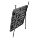Bolero Bistrotisch quadratisch und klappbar aus grauem Stahl 700x700x710