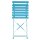 Bolero klappbare Terrassenstühle azurblau, 2 Stück