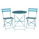 Bolero Runder Klappbarer Terrassentisch Azurblau 60Cm