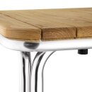 Bolero Viereckiger Tisch Eschenholz 4 Beine 70Cm