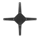 Bolero Tischfuß klappbar mit Fußkreuz aus Aluminium in schwarz 720mm hoch