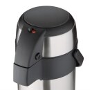 Olympia Pumpisolierkanne doppelwandig - 3 Liter, vakuumisoliert, Edelstahl