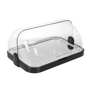 APS Kühlplatte mit Rolltopdeckel - 2 Kühlakkus & Edelstahltabletts, 440 x 320 x 205 mm