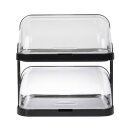 APS Kühlplatte doppelt mit Rolltopdeckel - für Sandwiches und Snacks, Edelstahl
