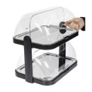 APS Kühlplatte doppelt mit Rolltopdeckel - für Sandwiches und Snacks, Edelstahl