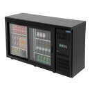Doppeltüriger Barkühlschrank 350 Liter, Schwarz