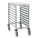 Tournus Tablettwagen mit 9 Führungen in EN 600x400mm