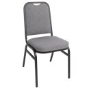 Bolero Bankettstühle mit quadratischer Lehne grau