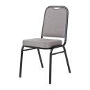 Bolero Bankettstühle mit quadratischer Lehne grau