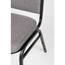 Bolero Bankettstühle mit quadratischer Lehne grau