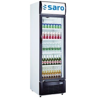 Saro Getränkekühlschrank GTK 382 mit 1 Tür - Werbetafel,  LED-Beleuchtung