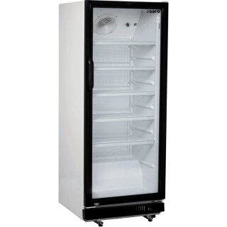 Saro Getränkekühlschrank GTK 310 mit 1 Glastür - Statische Kühlung mit Umluftventilator