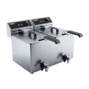 Saro Elektro-Doppelfritteuse EF88 - 2x8 Liter, Edelstahl,...
