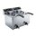 Saro Elektro-Doppelfritteuse EF88 - 2x8 Liter, Edelstahl, Ablasshahn