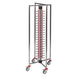 Saro Tellerstapler Plate-Mate® für 84 Teller oder Platten mit 4 Lenkrollen