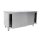 Saro Arbeitsschrank 1200x700x850mm mit Schiebetüren und 1 Boden aus Edelstahl