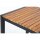 Bolero Bartisch quadratisch mit Stahl und Akazienholz 600x600x1000mm