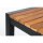 Bolero Bartisch quadratisch mit Stahl und Akazienholz 600x600x1000mm