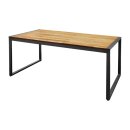 Bolero Holztisch aus Akazienholz  und Stahl - 180 x 90 x 74 cm, Innen- und Außengebrauch