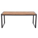 Bolero Holztisch aus Akazienholz  und Stahl - 180 x 90 x 74 cm, Innen- und Außengebrauch