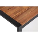 Bolero Holztisch aus Akazienholz  und Stahl - 180 x 90 x 74 cm, Innen- und Außengebrauch