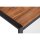 Bolero Holztisch aus Akazienholz  und Stahl - 180 x 90 x 74 cm, Innen- und Außengebrauch