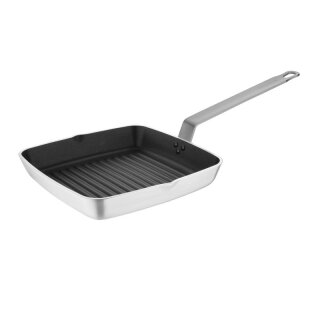Gastro Grillpfanne Skillet mit Teflon Platinum Plus-Beschichtung gerillt 24 cm