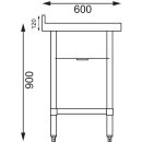 Vogue Kleiner Spültisch 75Cm Lang