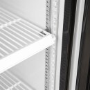 Schmaler Getränkekühlschrank mit LED-Beleuchtung - 300 Liter, mit Glastür